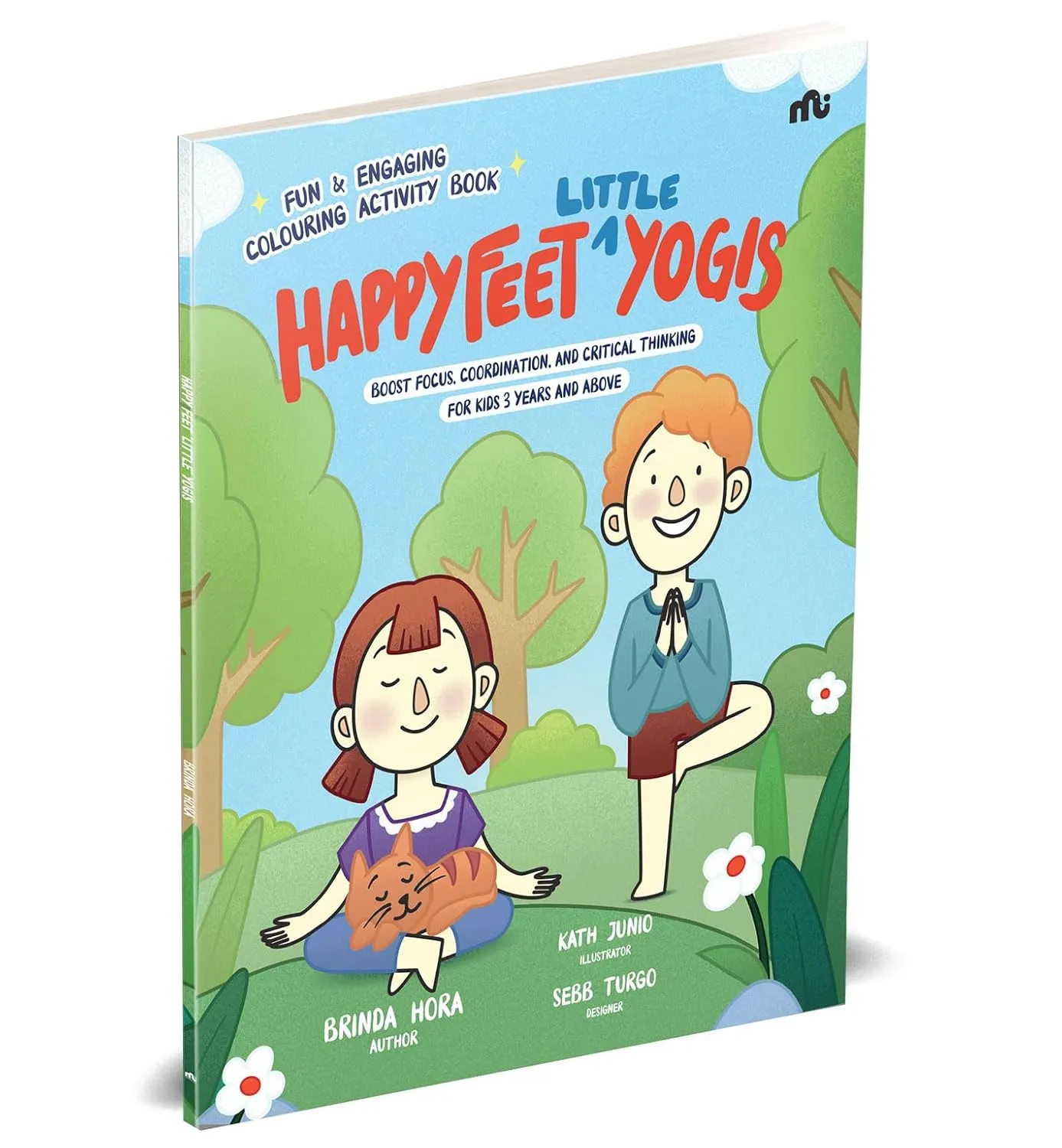 Happy Feet Little Yogis colouring activity book