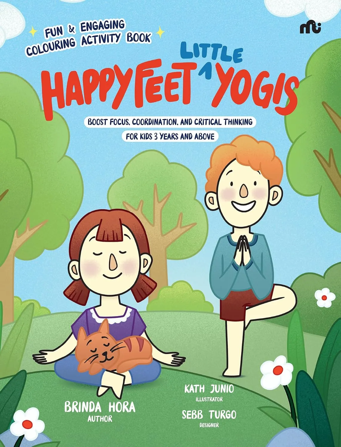 Happy Feet Little Yogis colouring activity book