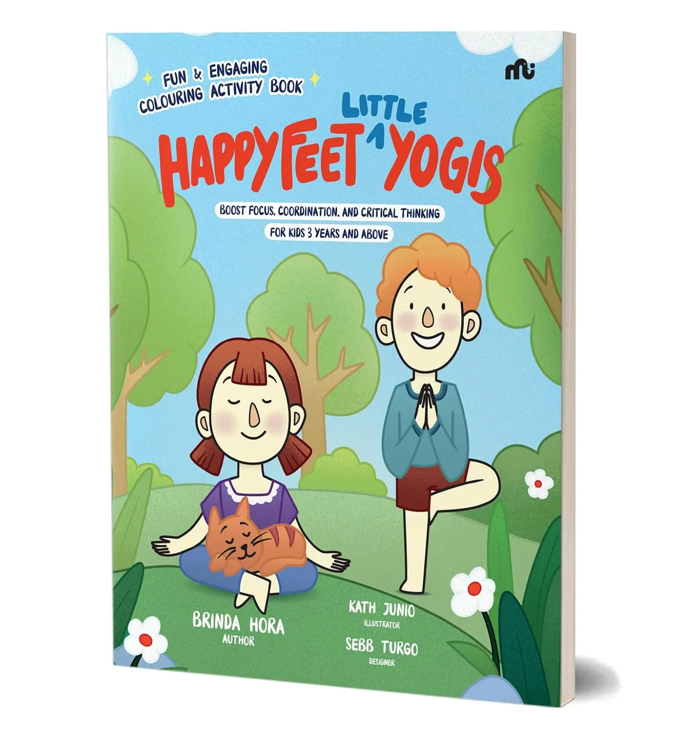 Happy Feet Little Yogis colouring activity book